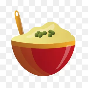 Mashed Potatoes Bowl Illustration Transparent Png & PNG-WebP Vector