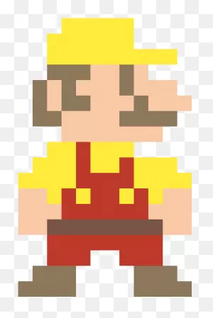 8 Bit Mario Maker Mario - Super Mario Pixel Art Jump Clipart ClipartFlare.com 