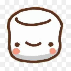 Clawbert Cute Kawaii Sweet Cartoon Adorable Marshmallow - Cute ClipartFlare.com 