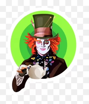 Johnny Depp Mad Hatter - Free Vector Graphic On ClipartFlare