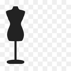 Sewing Mannequin Rubber Stamp
