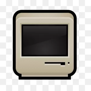 80S, Black And White, Computer, Desktop, Mac, Macintosh, Old Icon ClipartFlare.com 