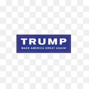 Printed Vinyl Donald Trump Make America Great Again Bumper Sticker ClipartFlare.com 