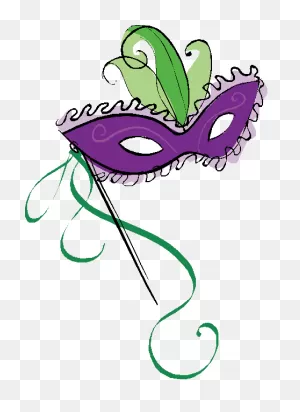 His Mardi Gras - Masquerade Mask | Temporary Tattoo