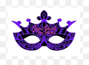 Mardi Gras Mask PNG-WebP Cut File Template- Digital File Only