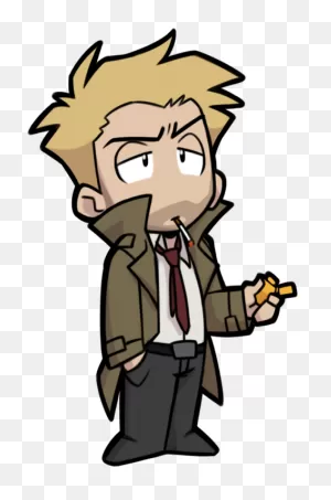 Matt Ryan - Constantine Chibi Clipart - Large Size Png Image - ClipartFlare