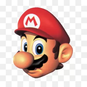Super Mario - Super Mario 64 Mario Head - (306X414) Png Clipart ClipartFlare.com 