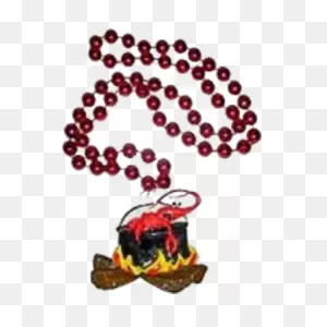 Crawfish Boiling Pot - Mardi Gras Beads