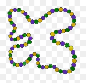 Mardi Gras Beads Clipart - Bead - Png Download - Full Size Clipart ClipartFlare.com 