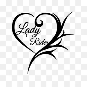 Lady Rider Decal