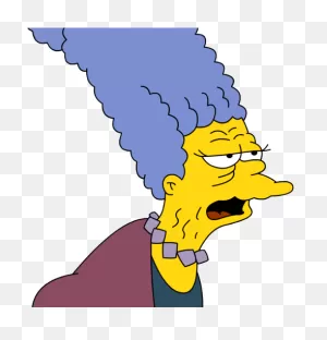 The Simpsons Clipart Mother - Mama De Marge Simpson - (500X500 ClipartFlare.com 