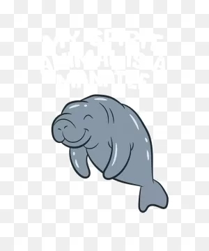 Funny Manatee Lover Gift My Spirit Animal Is A Manatee Tank Top ClipartFlare.com 
