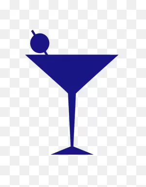 Martini Glass & Olive Kitchen Wall Decal