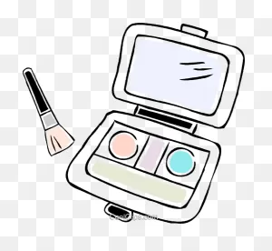 Download Makeup Kit - Make Up Kit Drawing - Full Size Png Image ClipartFlare.com 