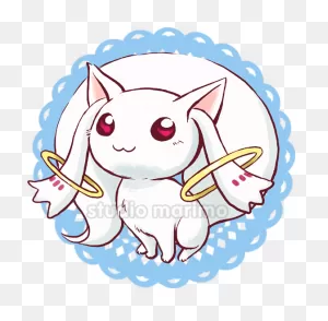 Kyubey - Puella Magi Madoka Magica By Studiomarimo On  ClipartFlare.com 