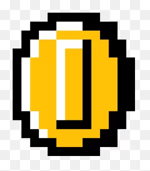 Download Hd 8-Bit Mario Coin - Mario Coin Pixel Transparent Png ClipartFlare.com 