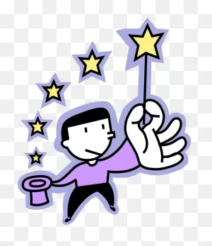 Vector Illustration Of Sorcerer Magician Waves Magic Clipart ClipartFlare.com 