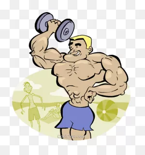 Weightlifter, Muscleman, Macho Man Royalty Free Vector Clip Art ClipartFlare.com 
