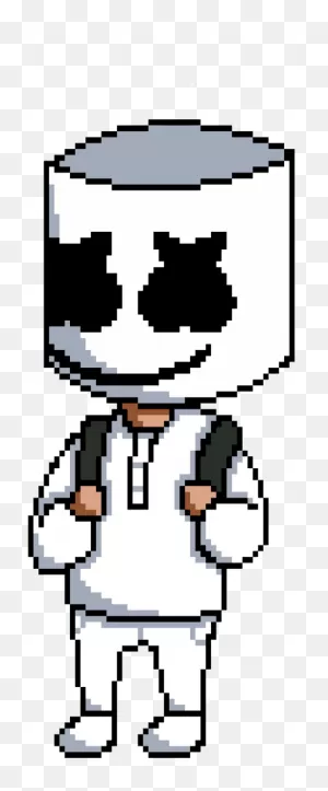 Marshmello - Cartoon Clipart - Large Size Png Image - ClipartFlare