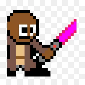 Mace Windu - Pixel Art Luke Skywalker Transparent Png - Free ClipartFlare.com 