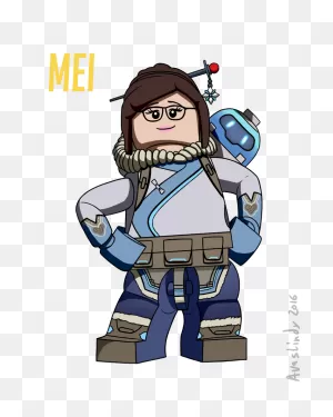 Lego Mei By Avastindy On  | Overwatch, Mei, Zelda Characters
