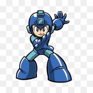 Mega Man Holding Out Hand Transparent Png - Stickpng