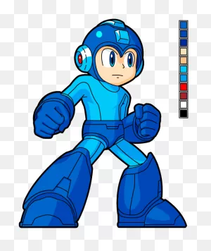 Ssb4 Style - Mega Man Hd Sprite By Availation On 