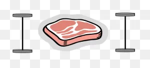 Pork Chop Cartoon - Meat - (728X341) Png Clipart Download