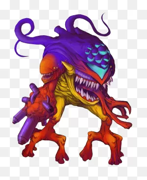 ClipartFlare :: Bestiary: Metroid Fusion - Sa-X (Monster)