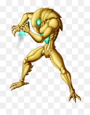 Torizo - Super Metroid Golden Torizo - (725X921) Png Clipart Download