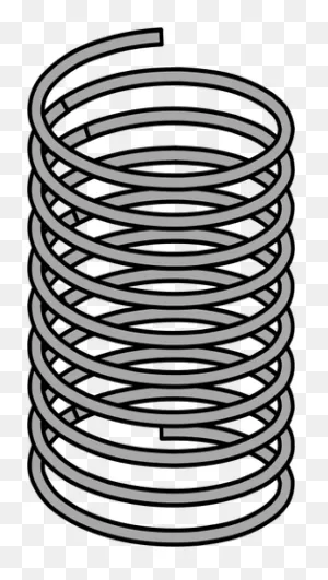 Metal Spring Vector Drawing | Public Domain Vectors