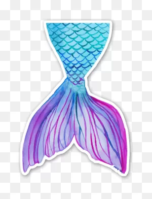 Die Cut Mermaid Tail Sticker – @ Stickerapp Shop