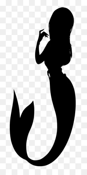 Silhouette Mermaid Tail - Free Vector Graphic On ClipartFlare
