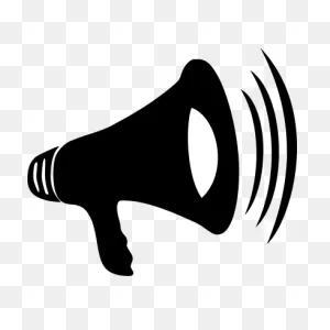 Black Megaphone Clipart Transparent Png - Stickpng