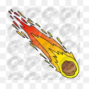 Meteor Picture For Classroom / Therapy Use - Great Meteor Clipart