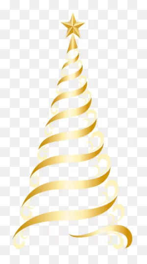 Transparent Golden Deco Tree Png Clipart | Gold Christmas Tree ClipartFlare.com 