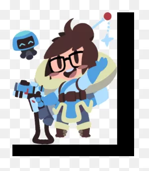 Mei Overwatch Sticker - Mei Overwatch Waving - Discover & Share Gifs