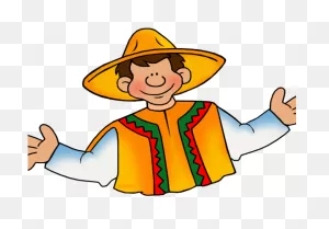 Mexican Clipart Sombrero - Mexican Man Clip Art - Png Download ClipartFlare.com 
