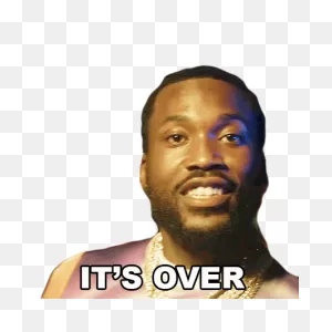 Its Over Meek Mill Sticker - Its Over Meek Mill Its Done ClipartFlare.com 