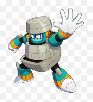 Offical Artwork For Block Man Of Megaman 11 | Mega Man / Rockman ClipartFlare.com 