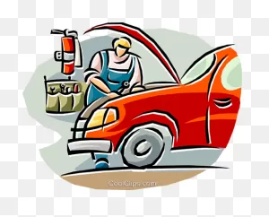 Download Auto Mechanic Working On A Car Royalty Free Vector - Car ClipartFlare.com 