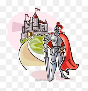 Medieval Knight With Castle Royalty Free Vector Clip Art ClipartFlare.com 