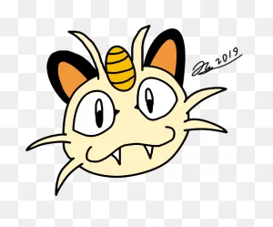 Meowth Head By Hassanlechkar On 