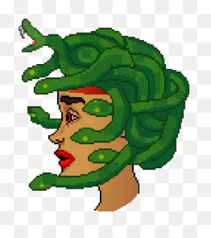 Pixel Art Medusa / Entry For The Steem Monsters Art Contest Week ClipartFlare.com 
