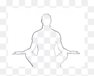 Vector Clip Art Of Lady In Meditation | Free PNG-WebP
