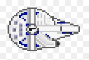 Download Hd Millennium Falcon - Pixel Art Transparent Png Image ClipartFlare.com 