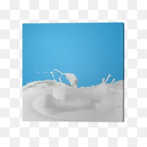 Pouring Milk Splash Canvas Print • Pixers® - We Live To Change