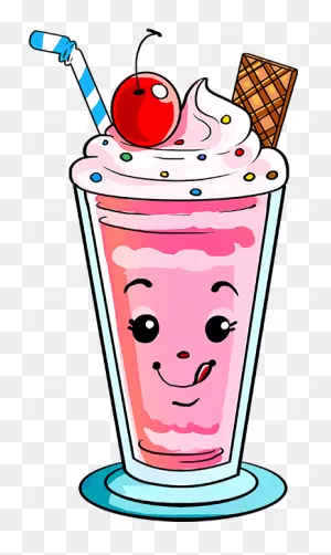 How To Draw Milkshake - Draw A Milkshake Easy Clipart - Full Size ClipartFlare.com 