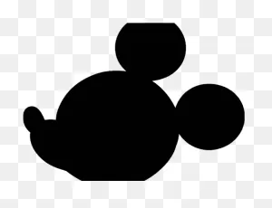 Mickey Mouse Ears Clipart - Mickey Mouse Logo Black - Png Download ClipartFlare.com 