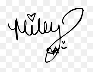 Aleister Crowley Signature - Miley Cyrus Signature Clipart - Full ClipartFlare.com 